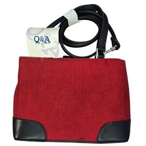 Vintage NWT Q&A Retro Red/Black Small Slingbag/Handbag